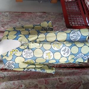 Emilio PUCCI BEACH TUNIC LACE-UP TOP Italy Sz 8